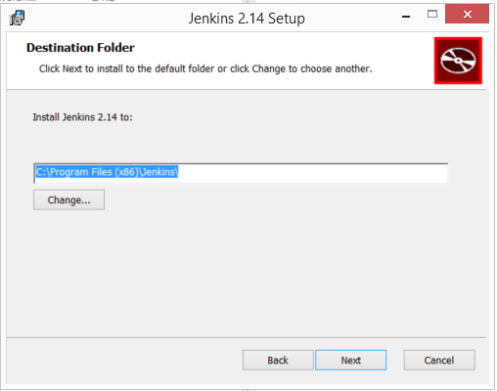 Jenkins Destination Folder
